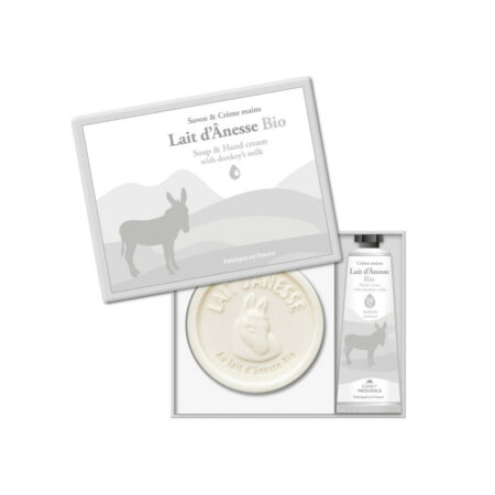 COFFRET LUXE SAVON & CRÈME MAINS AU LAIT D’ÂNESSE BIO