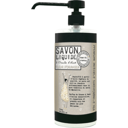 SAVON LIQUIDE A LA FLEUR D'ORANGER - 750 ML
