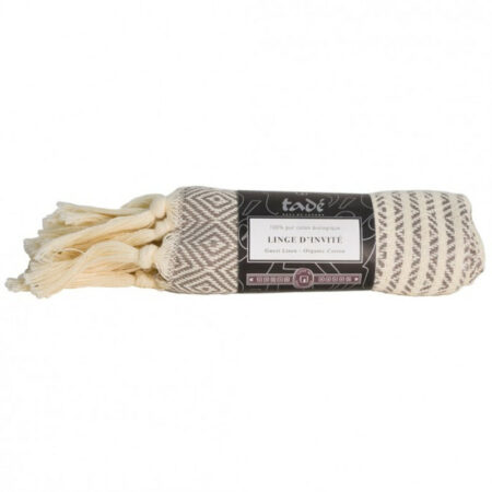 LINGE D'INVITÉ GRIS - ORGANIC CERTIFIED