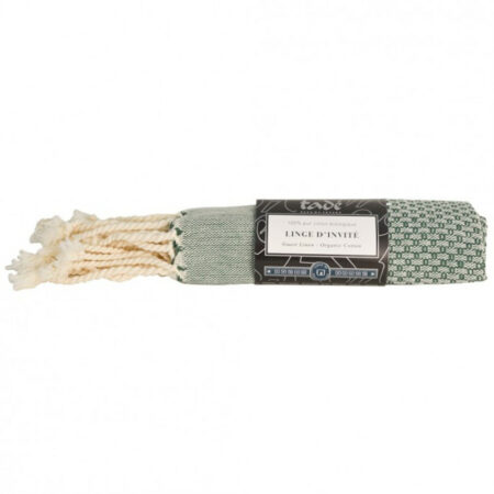 LINGE D'INVITÉ OLIVE - ORGANIC CERTIFIED