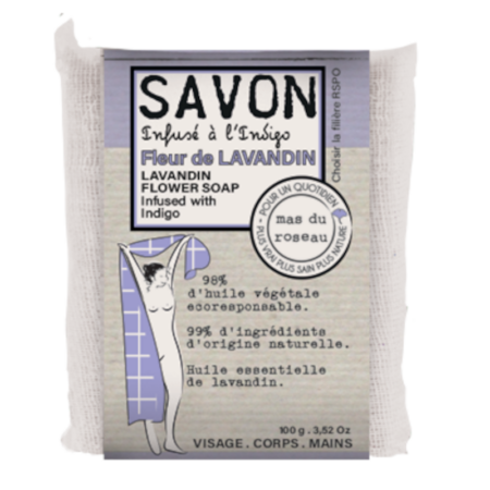 SAVONNETTE PARFUMEE COLOREE 100 GR - FLEUR DE LAVANDE