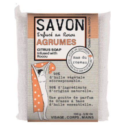 SAVONNETTE PARFUMEE COLOREE 100 GR - AGRUMES