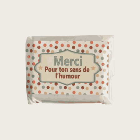 MERCI POUR TON SENS DE L'HUMOUR - SAVON 50 GR