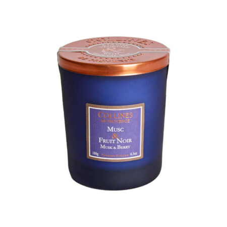 BOUGIE PARFUMÉE MUSC ET FRUIT NOIR - 180 GR