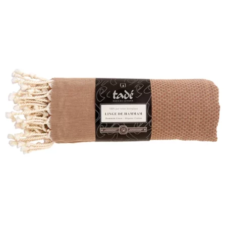 LINGE DE HAMMAM 180X100 EN COTON BIO - ARGAN