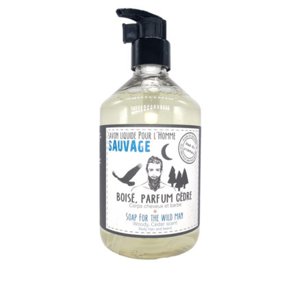 SAVON LIQUIDE, L'HOMME SAUVAGE - 500 ML
