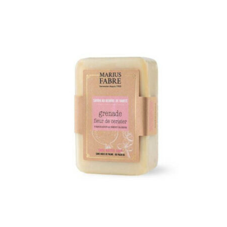 SAVONNETTE PARFUMEE A LA GRENADE ET FLEUR DE CERISIER, SANS HUILE DE PALME - 250 GR