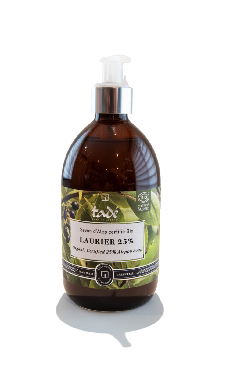 SAVON D'ALEP LIQUIDE 25% LAURIER · COSMOS ORG - 500ML