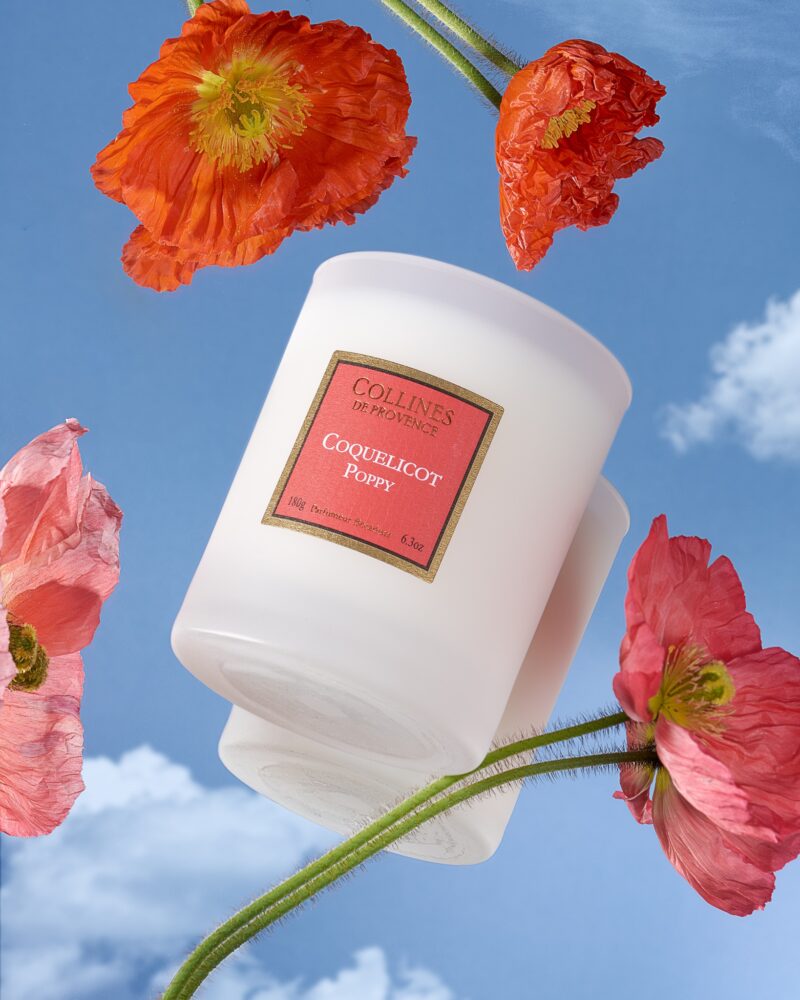 BOUGIE PARFUMÉE COQUELICOT - 180 GR – Image 2