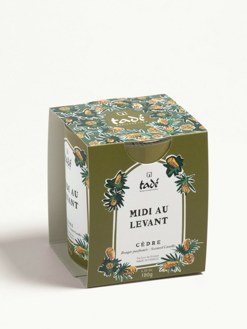 BOUGIE PARFUMÉE CÈDRE · Midi au Levant - 180gr