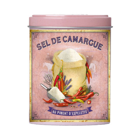 BOITE VERSEUSE – Sel de Camargue au Piment d’Espelette 120 g