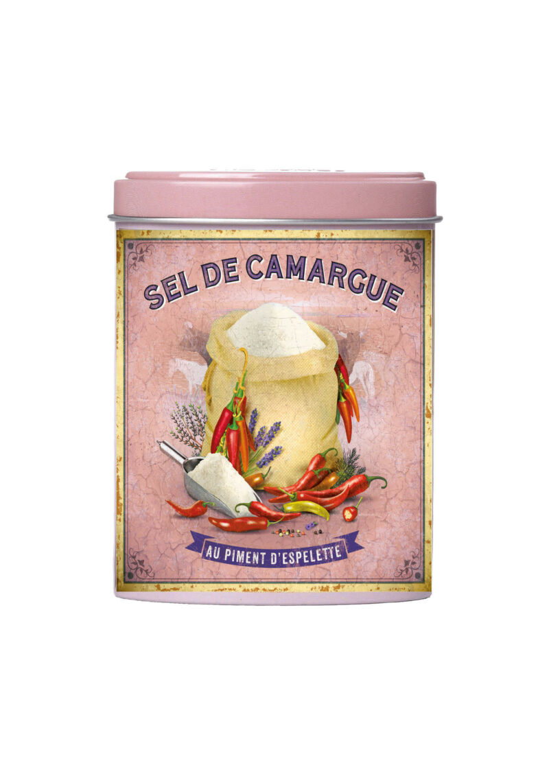 BOITE VERSEUSE – Sel de Camargue au Piment d’Espelette 120 g