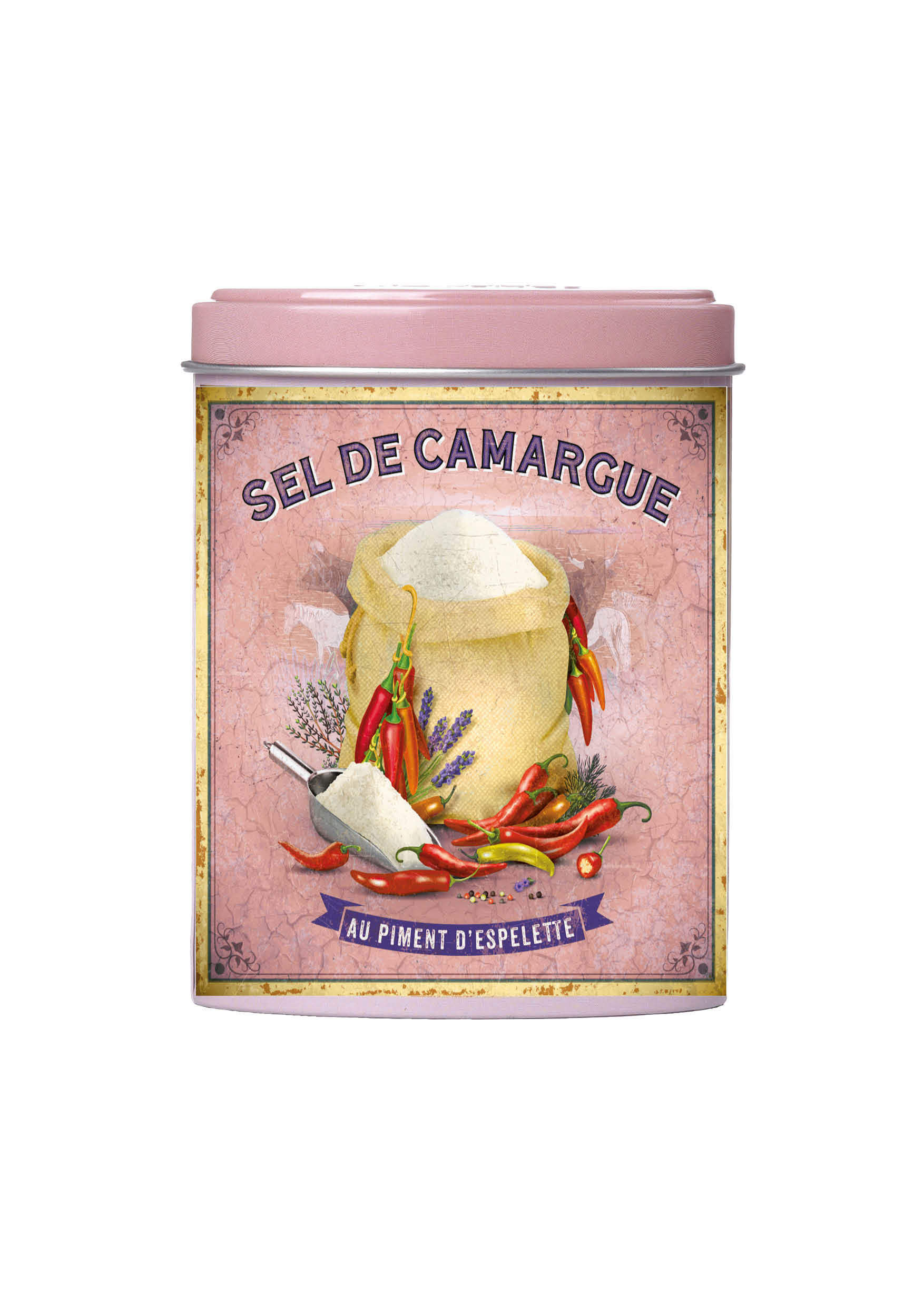BOITE VERSEUSE – Sel de Camargue au Piment d’Espelette 120 g