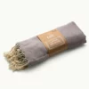 LINGE DE HAMMAM 180x100 EN COTON BIO - GRIS