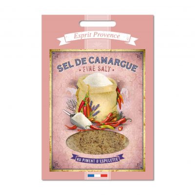 RECHARGE  – Fleur de sel de Camargue au Piment d’Espelette (120 g)