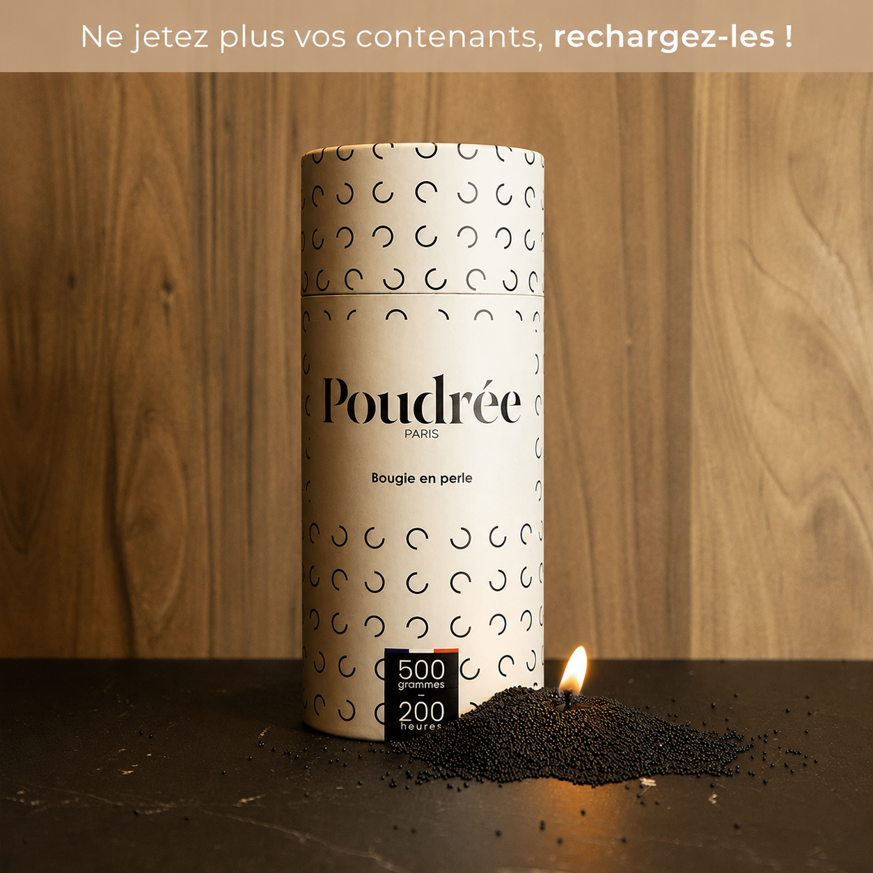 POUDREE NON PARFUMEE - NOIRE 500 GR